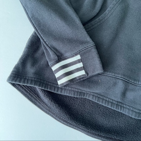 Adidas | Black Mock Neck Hooded Sweatshirt - Picture 4 of 9